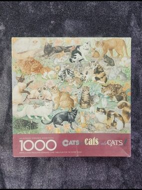 Springbok Cats Cats Cats! 1000-Piece Jigsaw Puzzle – Multicolor Cat Illustration